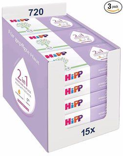 HiPP 2in1 Reinigung & Pflege (3 × 240 Tücher)